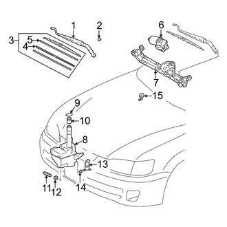 Toyota OE - Windshield - Wiper & Washer Components (USA Built)