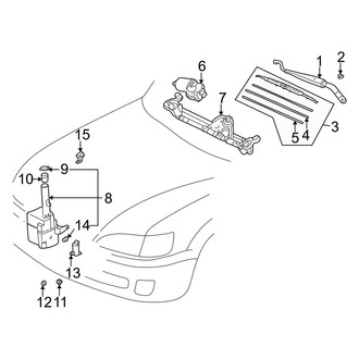 Toyota OE - Windshield - Wiper & Washer Components (Japan Built)