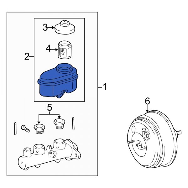 Brake Master Cylinder Reservoir