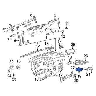 Toyota OE - Instrument Panel Pocket