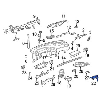 Toyota OE - Glove Box Lock Kit