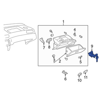 Toyota OE - Glove Box Lock Kit