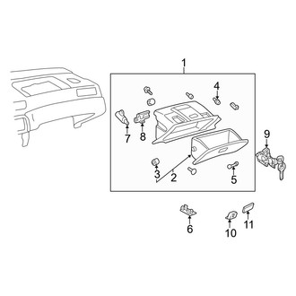 Toyota OE - Instrument Panel - Glove Box (Japan Built)