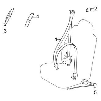 Toyota OE - Restraint Systems - Front Seat Belts