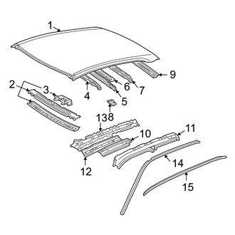 Toyota OE - Roof & Components (W/O Sunroof)