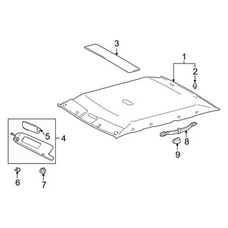 Toyota OE - Roof - Interior Trim (W/O Sunroof)