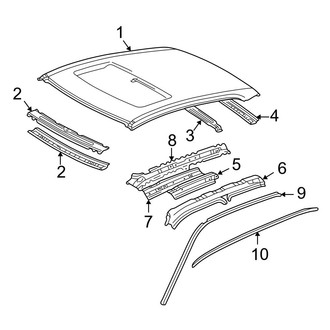 Toyota OE - Roof & Components (With Sunroof)