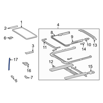 Toyota OE - Sunroof Drain Hose