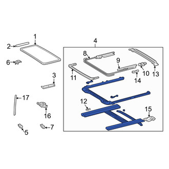 Toyota OE - Sunroof Frame