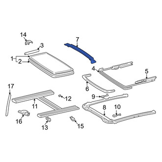 Toyota OE - Sunroof Drip Rail