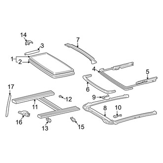 Toyota OE - Roof - Sunroof (With Sunroof, Japan Built)