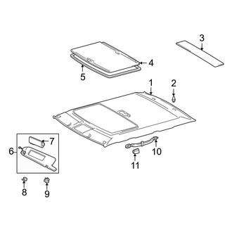 Toyota OE - Roof - Interior Trim (With Sunroof)