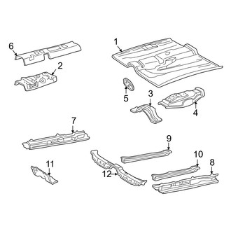 Toyota OE - Pillars, Rocker & Floor - Floor & Rails