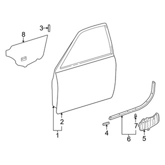 Toyota OE - Front Door - Door & Components