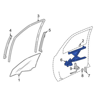 Toyota OE - Front Right Window Regulator