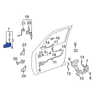Toyota OE - Front Right Outer Exterior Door Handle