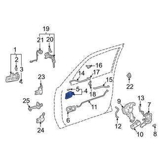 Toyota OE - Front Left Inner Interior Door Handle