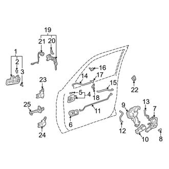 Toyota OE - Front Door - Lock & Hardware