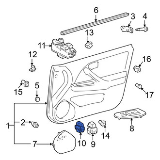 Toyota OE - Front Left Door Window Lock-Out Switch