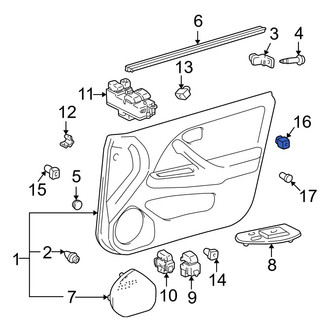 Toyota OE - Lower Door Interior Trim Panel Grommet