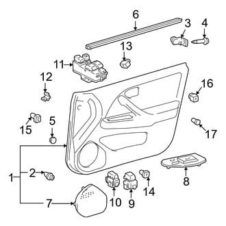 Toyota OE - Front Door - Interior Trim (Power)