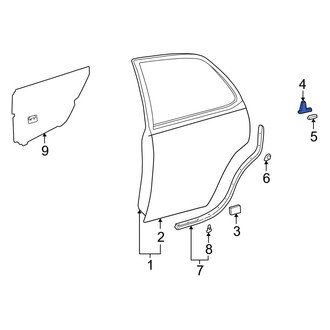 Toyota OE - Rear Quarter Panel Reinforcement Bracket