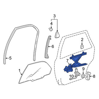 Toyota OE - Front Right Window Regulator