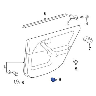 Toyota OE - Lower Door Interior Trim Panel Grommet