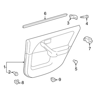 Toyota OE - Rear Door - Interior Trim