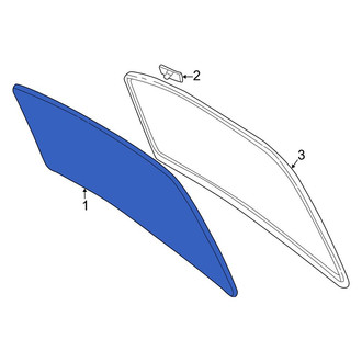 Toyota OE - Rear Back Glass