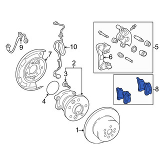 Toyota OE - Rear Disc Brake Pad Set