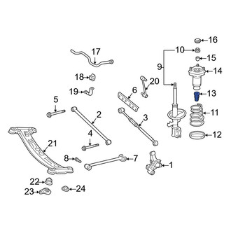Toyota OE - Rear Suspension Strut Bumper