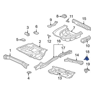 Toyota OE - Rear Right Floor Pan Reinforcement