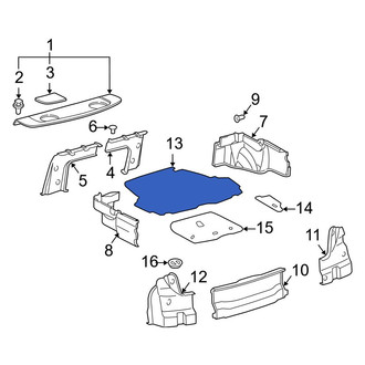 Toyota OE - Rear Floor Mat