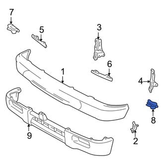 Toyota OE - Left Bumper Cover Spacer Panel Clip