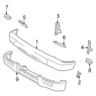 Toyota OE - Front Bumper - Bumper & Components (RWD)