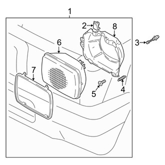 Toyota OE - Front Right Headlight Assembly