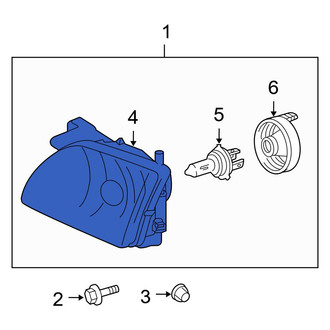 Toyota OE - Front Right Headlight Assembly