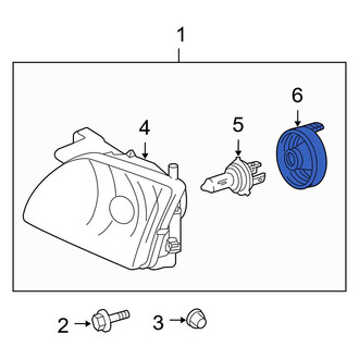 Toyota OE - Front Headlight Bulb Cap