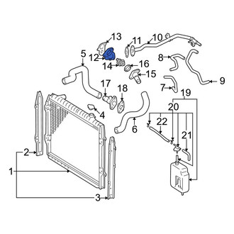 Toyota OE - Engine Coolant Thermostat Housing