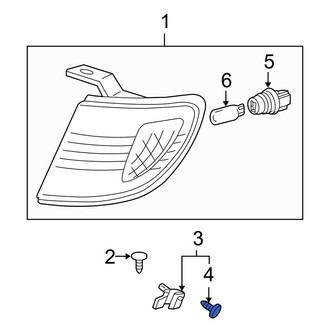 Toyota OE - Grille Screw
