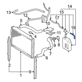 Toyota OE - Engine Coolant Reservoir Hose