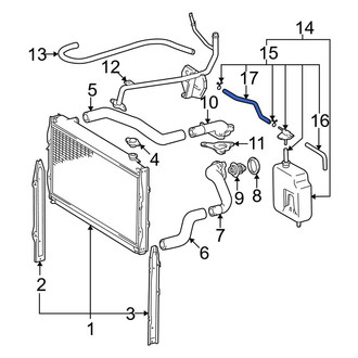 Toyota OE - Engine Coolant Reservoir Hose