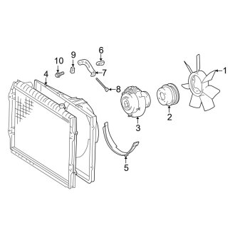 2003 Toyota Tacoma OEM Engine Cooling Parts | Radiators — CARiD.com