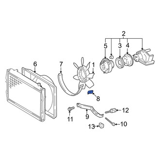 Toyota OE - Engine Cooling Fan Shroud Clip