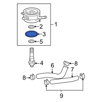 Toyota OE - Engine Oil Cooler O-Ring