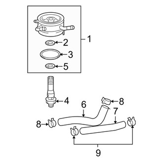 Toyota OE - Cooling - Oil Cooler (2.7L)