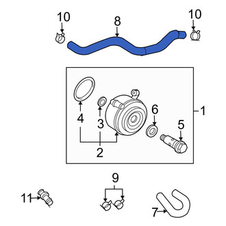 Toyota OE - Engine Oil Cooler Line