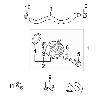 Toyota OE - Cooling - Oil Cooler (3.4L)