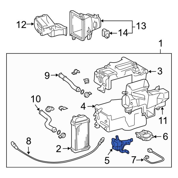 Toyota OE 8710604010 HVAC Blend Door